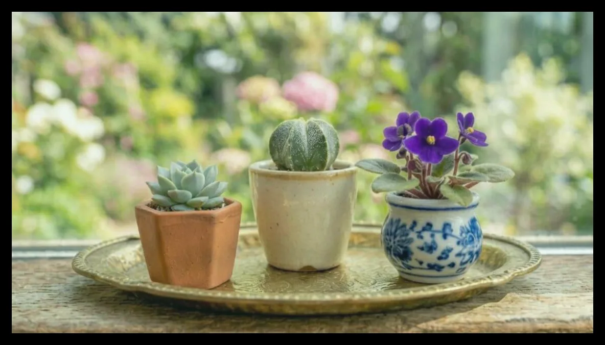 ۷ گیاه مینیاتوری مناسب برای فضاهای کوچک