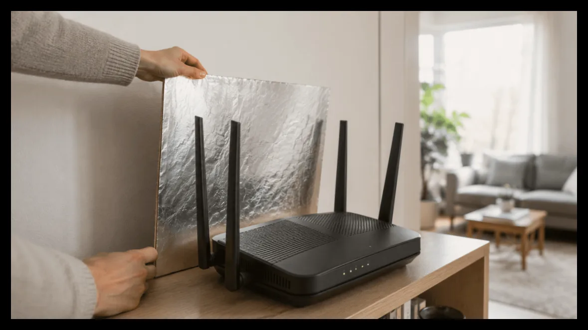 آیا قرار دادن آلومینیوم پشت روتر می‌تواند سیگنال Wi-Fi را تقویت کند؟